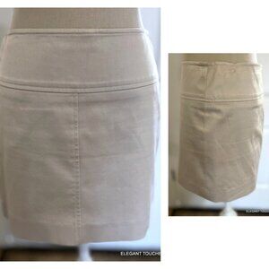 Guess Collection Mini Skirt 4 Tan Stretch Cotton High Waist Short Brown vgt Y2K